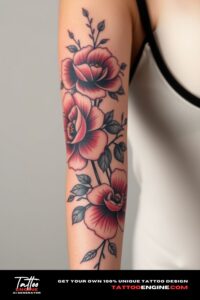 Floral tattoo idea