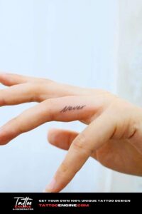 One Word Tattoos, Powerful Ink in a Single Word