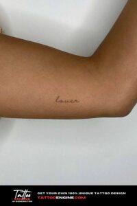 One Word Tattoos, Powerful Ink in a Single Word