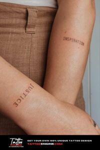 One Word Tattoos, Powerful Ink in a Single Word