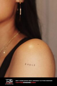 One Word Tattoos, Powerful Ink in a Single Word