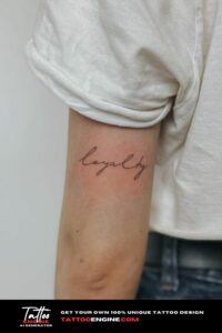 One Word Tattoos, Powerful Ink in a Single Word