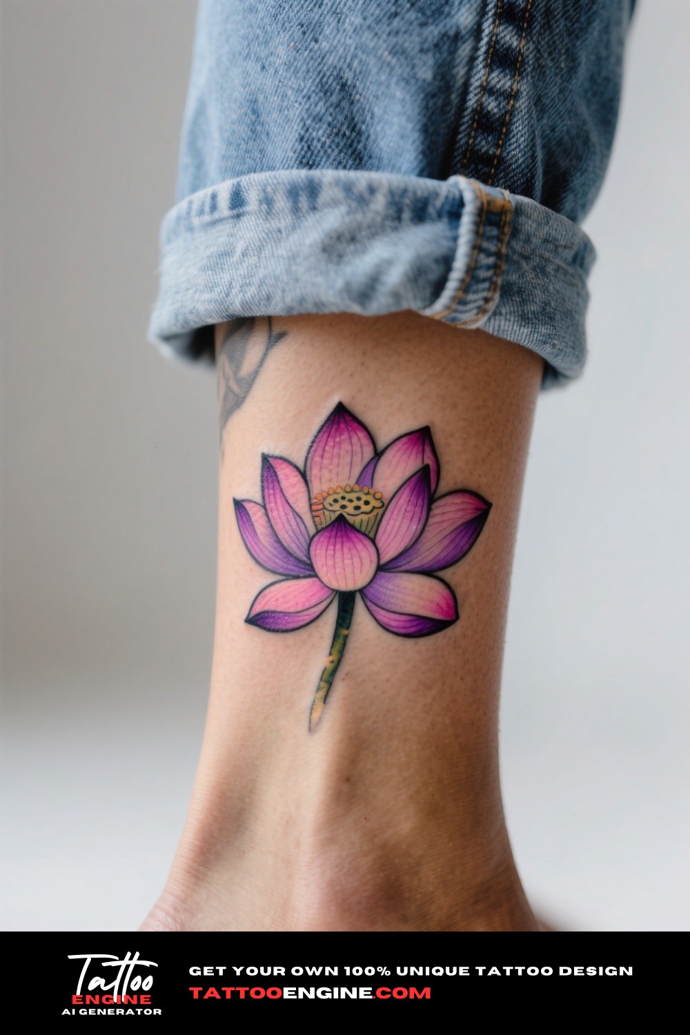 Discover the Timeless Beauty of Flower Ankle Tattoos for Women